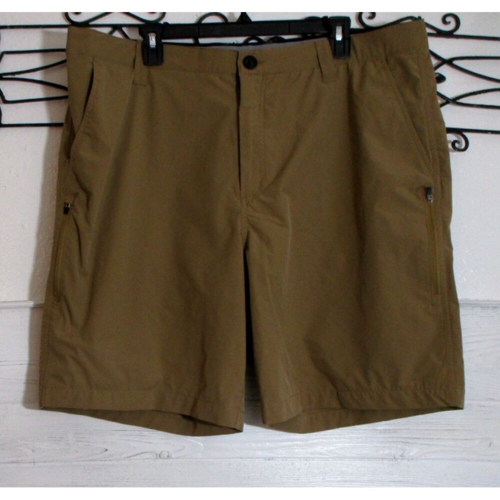 Orvis Bermuda Shorts Men's Size 40 Brown Slash Pocket Golf Outdoors Chino